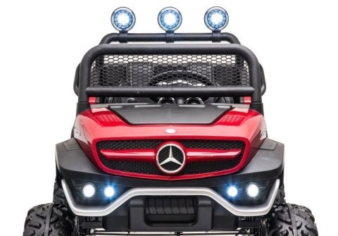 Auto samochód  na Akumulator Mercedes Unimog S Czerwony Lakier