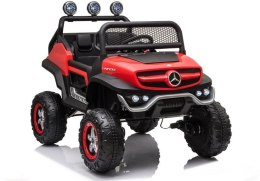 Auto samochód  na Akumulator Mercedes Unimog S Czerwony