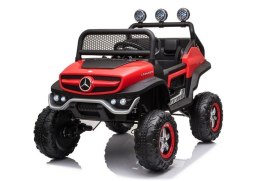 Auto samochód  na Akumulator Mercedes Unimog S Czerwony