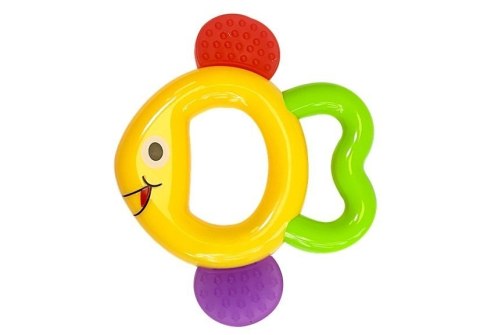 Zestaw Kolorowych Grzechotek Gryzaków Motylek Kwiatek Księżyc Rybka 8 elementów