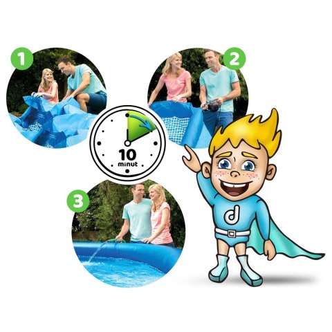 Basen ogrodowy rozporowy 366 x 76 cm 4w1 INTEX 28132