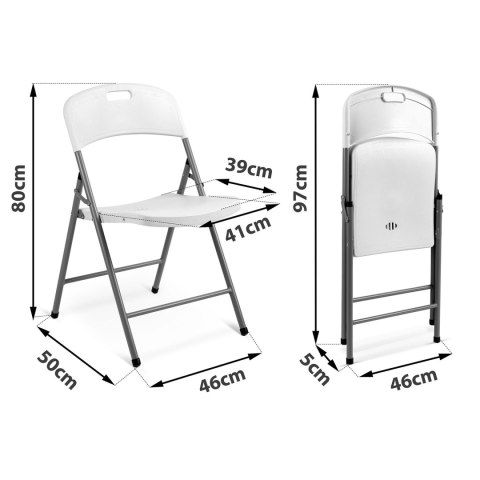 Krzesła ogrodowe składane Sofotel PL-404 zestaw 4 szt