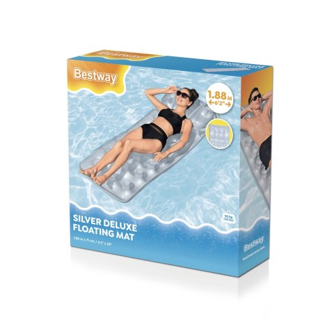 Materac do Pływania Szary Siwy 43024