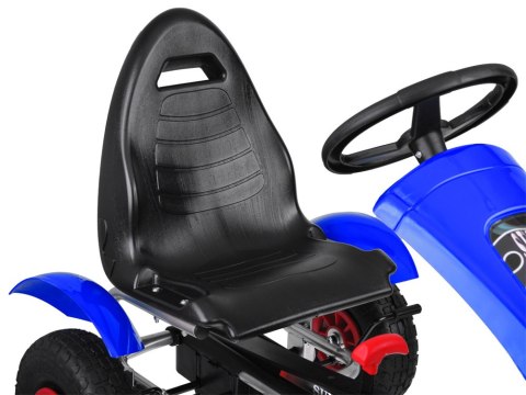 Sportowy Gokart zielony na pedały pompowane koła SP0209 Sportowy Gokart zielony na pedały pompowane koła SP0209