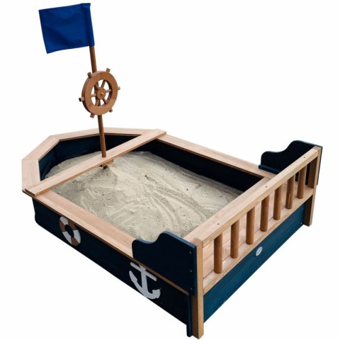 AXI Drewniana Piaskownica Doris ze Schowkiem + Pokrowiec 153 cm