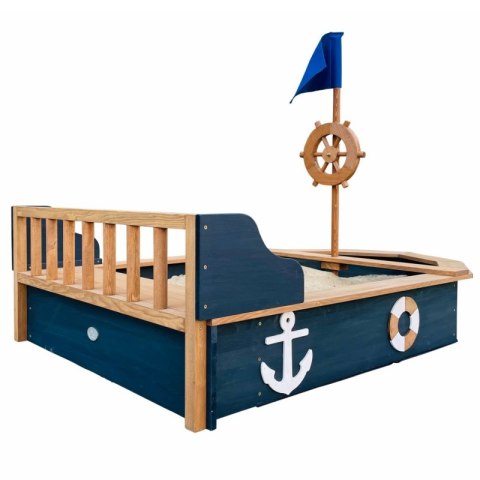 AXI Drewniana Piaskownica Doris ze Schowkiem + Pokrowiec 153 cm