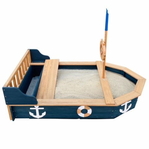 AXI Drewniana Piaskownica Doris ze Schowkiem + Pokrowiec 153 cm