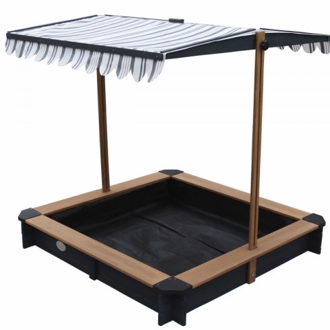 AXI Drewniana Piaskownica z Daszkiem Zamykana z Ławkami