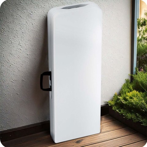 Ławka ogrodowa składana 180 cm Plonos biała