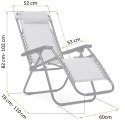 Leżak ogrodowy składany z poduszką Sofotel ChillWell zestaw 2 szt