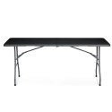 Stół ogrodowy składany 180 cm Plonos czarny