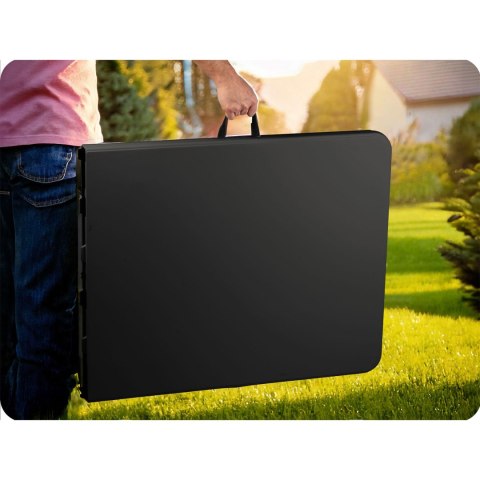 Stół ogrodowy składany 180 cm Plonos czarny